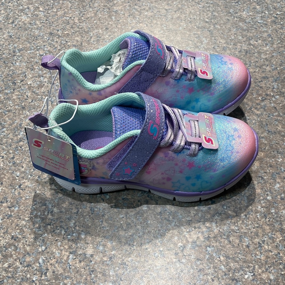 Skechers Toddler Kimie Tie-Dye Sneakers NWT Size 5 - Picture 3 of 5
